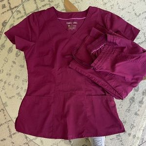 Scrubs - Burgundy - Purple Label by Healing Hands - S/37